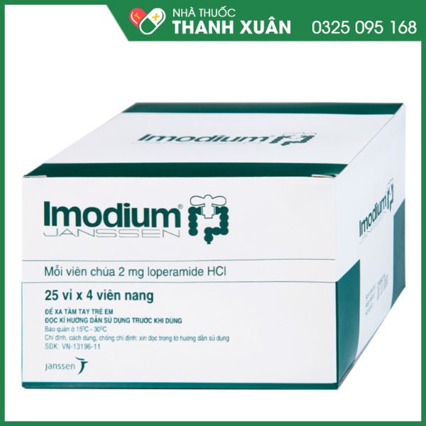 Imodium 2mg trị chứng tiêu chảy cấp